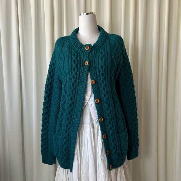 VTG Padraic O Maille Traditional Hand Knit Sweater fisherman’s Cable knit - Picture 6 of 9